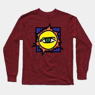 The Big Eye Logo, watching over the dancers, simple illustration for a fun moment. Long Sleeve T-Shirt